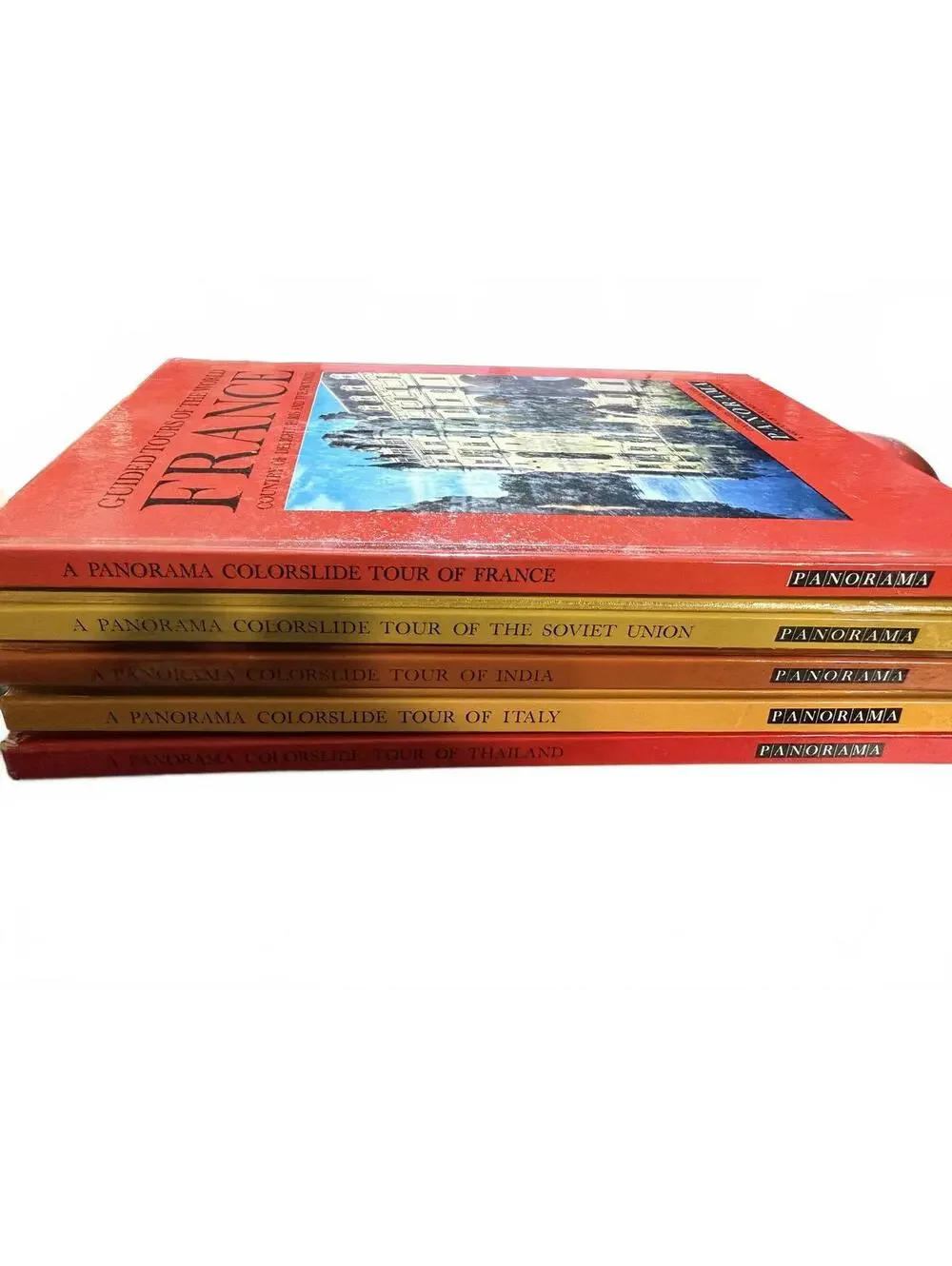 Panorama Colorslide Travel Program Lot 5 Set Complete 32 Slides Records Price HC